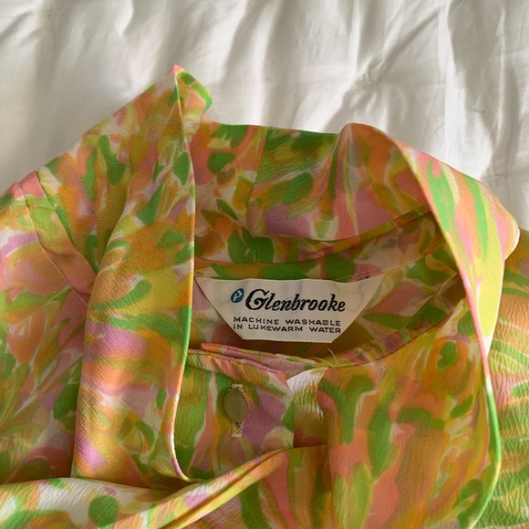 VINTAGE / patterned blouse - Picture 4 of 4